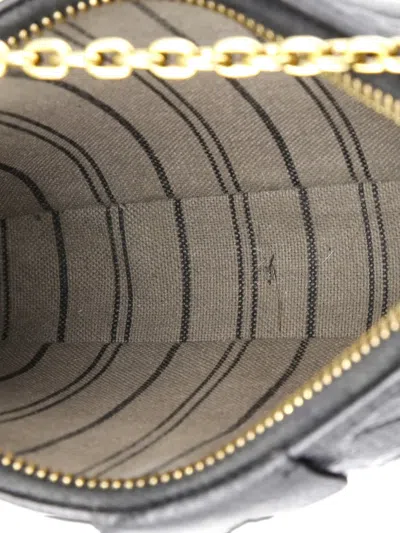 Pre-owned Louis Vuitton Easy Pouch On Strap Monogram Empreinte Leather Shoulder Bag In Black