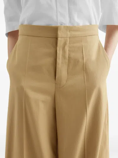 Jil Sander Pressed-crease Trousers In Neutral
