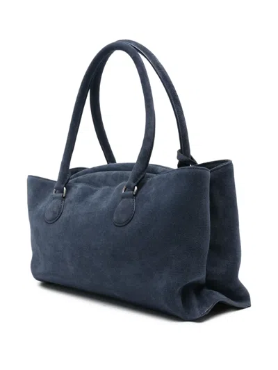 Osoi Shell Brot Top Handle Tote Bag In Blue