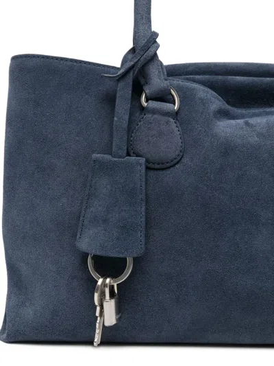 Osoi Shell Brot Top Handle Tote Bag In Blue