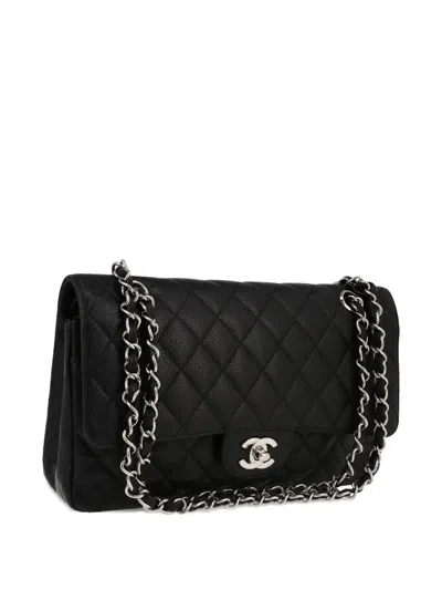 Pre-owned Chanel 2008 Timeless Classic Quilted Cross-body Bag In Black