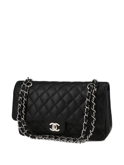 Pre-owned Chanel 2008 Timeless Classic Quilted Cross-body Bag In Black
