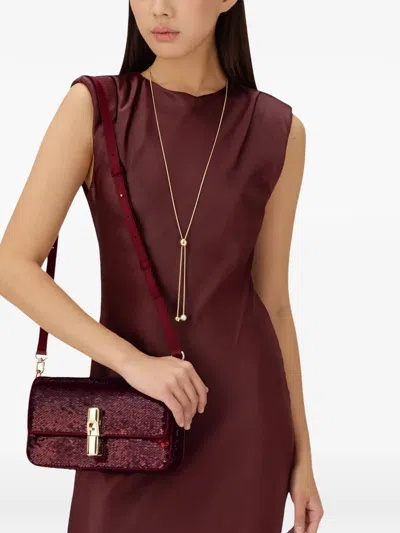 Furla Iride Sequin-embellished Crossbody Bag In Blue