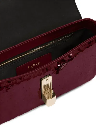 Furla Iride Sequin-embellished Crossbody Bag In Blue