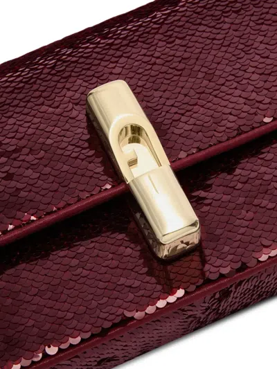 Furla Iride Sequin-embellished Crossbody Bag In Blue