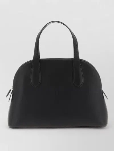 The Row Medium Ingrid Shoulder Bag With Top Handles In Black