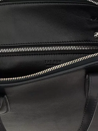 The Row Medium Ingrid Shoulder Bag With Top Handles In Black