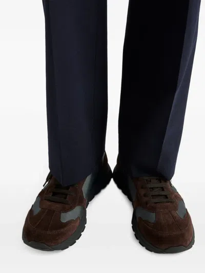 Prada Laces Triangle-logo Sneakers In Multi