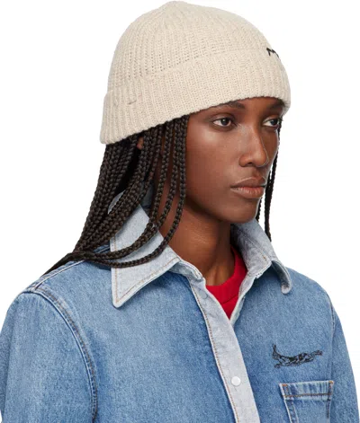 Marni Beige Wool Beanie