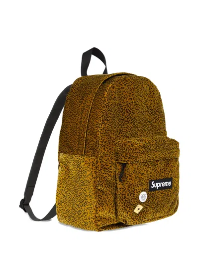 Supreme Leopard-effect Backpack In Blue