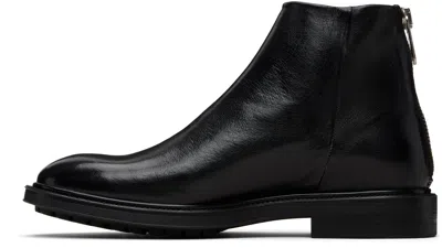 Paul Smith Black Leather Nik Boots In Black