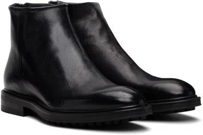 Paul Smith Black Leather Nik Boots In Black