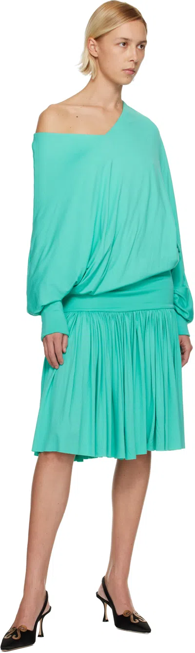 Nicklas Skovgaard Green Sascha Midi Dress In Blue