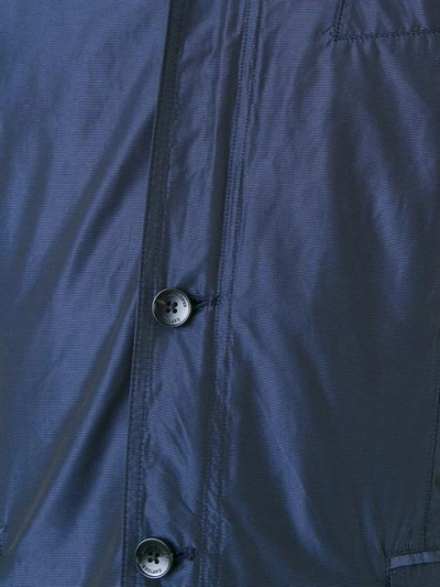 Shop Kent & Curwen Stripe Casual Blazer Jacket In Blue