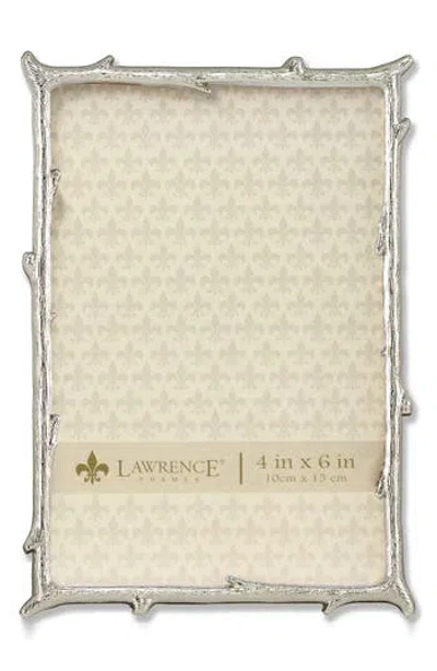 Lawrence Frames Silver Metal Picture Frame With Natural Branch Design In Silver