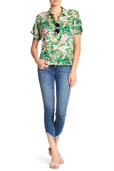 Joe's Icon Frayed Hem Ankle Skinny Jeans In Blue