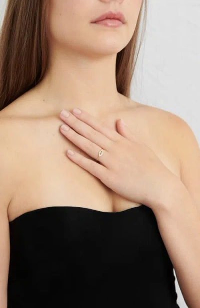 Ragen Jewels Evil Eye Pave Ring In Gold