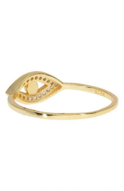 Ragen Jewels Evil Eye Pave Ring In Gold