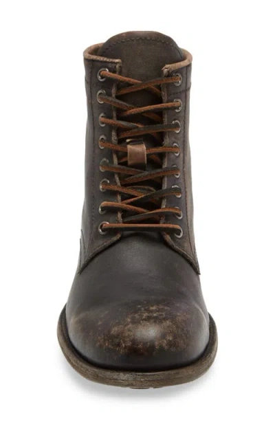 Frye Tyler Plain Toe Boot In Black