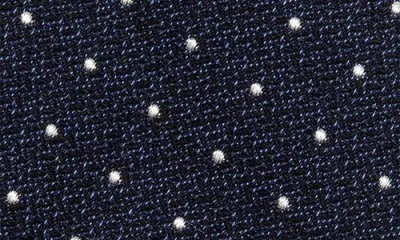 Jack Victor Cotton Blend Tie In Blue