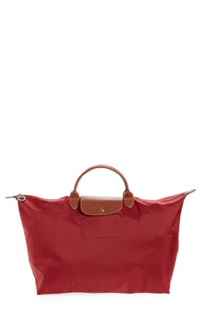 Longchamp Large Le Pliage Original Travel Bag In Red