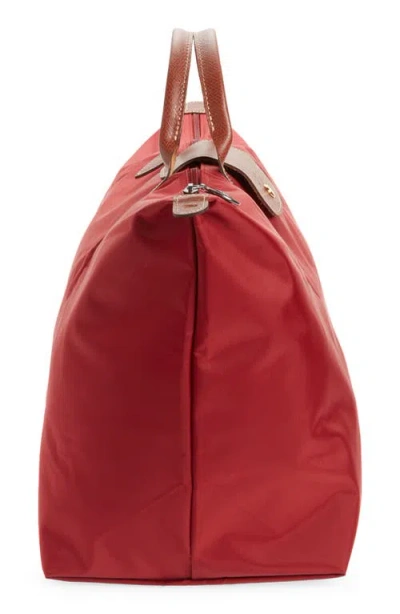 Longchamp Large Le Pliage Original Travel Bag In Red