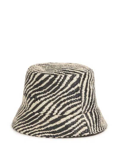 Marni Wavy-pattern Bucket Hat In Gray