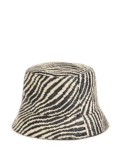 Marni Wavy-pattern Bucket Hat In Gray