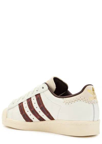 Adidas Originals Adidas X Wales Bonner Adidas X Wales Bonner Superstar Croc Leather Sneakers In White