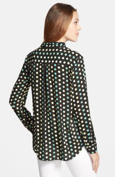 Pleione Faux Wrap Blouse In Multi