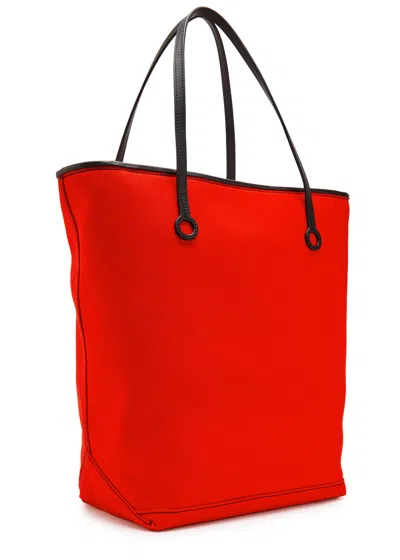 Jw Anderson Anchor Large Canvas Tote Bag In Blue