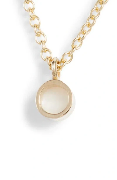 Zoë Chicco Dangling Semiprecious Stone Choker In Gold