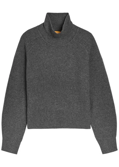 Guest In Residence Roll-neck Cashmere Jumper In Gray