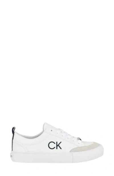Calvin Klein Women's Lariss Round Toe Lace-up Casual Sneakers In Multi