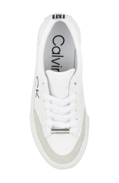 Calvin Klein Women's Lariss Round Toe Lace-up Casual Sneakers In Multi