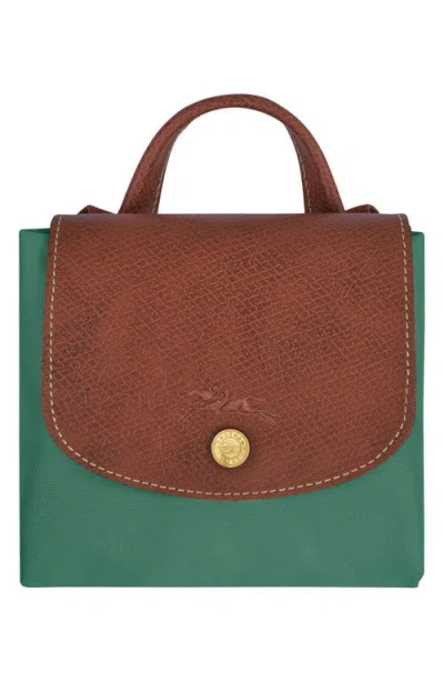 Longchamp Le Pliage Nylon Canvas Backpack In Green