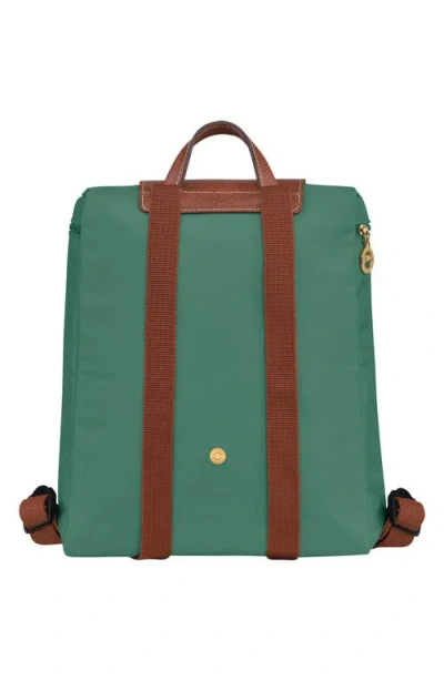 Longchamp Le Pliage Nylon Canvas Backpack In Green