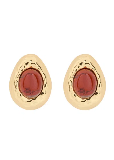Anni Lu Cherry On Top 18kt Gold-plated Stud Earrings In Gold