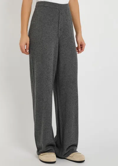 Guest In Residence Everywear Cashmere Trousers In Gray
