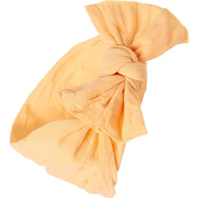 Baby Bling Knotted Bow Headband In Yellow