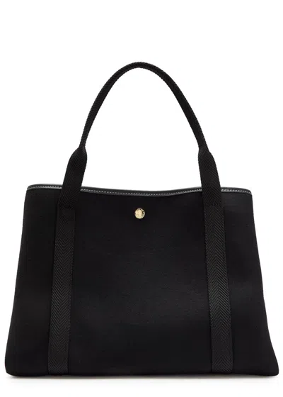 Rue De Verneiul Traversée M Whip Wool Tote Bag In Black