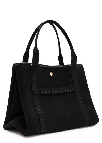 Rue De Verneiul Traversée M Whip Wool Tote Bag In Black
