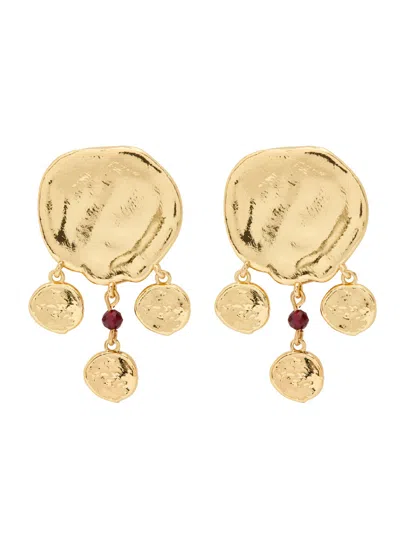 Anni Lu Dream Catcher 18kt Gold-plated Drop Earrings In Gold