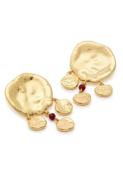 Anni Lu Dream Catcher 18kt Gold-plated Drop Earrings In Gold