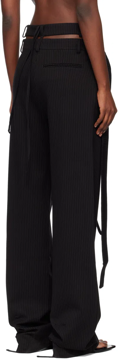 Ottolinger Black & Tan Signature Wrap Suit Trousers In Multi