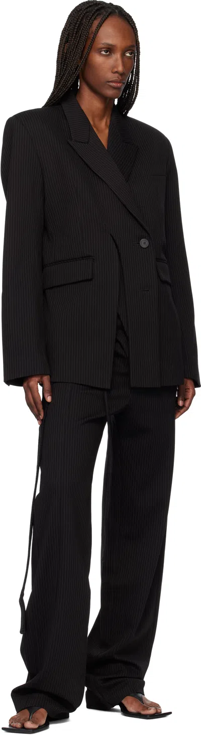 Ottolinger Black & Tan Signature Wrap Suit Trousers In Multi