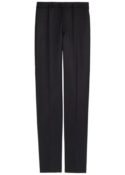 Jw Anderson Tuxedo Straight-leg Trousers In Black