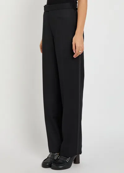 Jw Anderson Tuxedo Straight-leg Trousers In Black