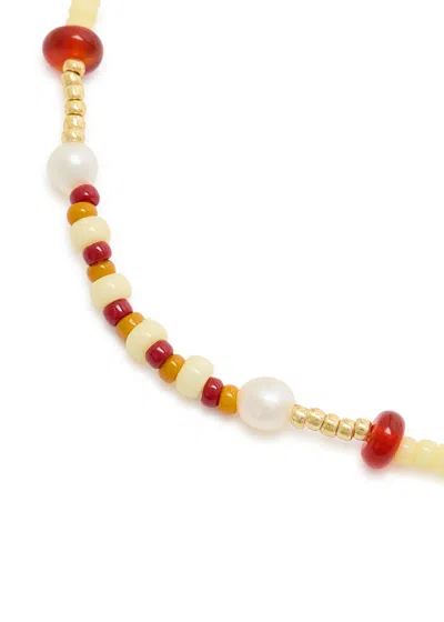 Anni Lu Dizzy Moon 18kt Gold-plated Beaded Bracelet In Gold