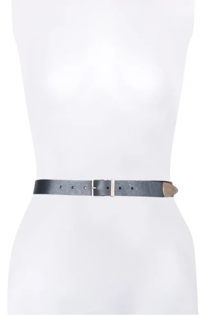 Allsaints Leather Belt In Multi